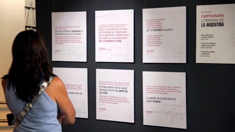 Visitas guiadas a la muestra "Cartografía literaria de Argentina"