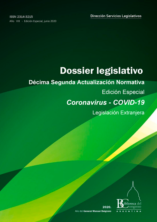 Biblioteca del Congreso de la Nación - Dossier Legislación Extranjera  Edición Especial Covid-19 Décima Segunda Actualización